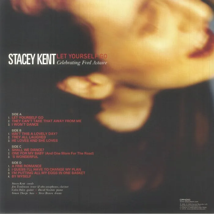 Обратная сторона обложки — Stacey KENT — Let Yourself Go: Celebrating Fred Astaire (reissue)