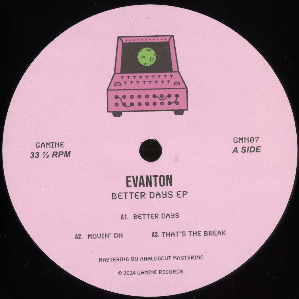 Лицевая сторона обложки — Evanton — Better Days EP