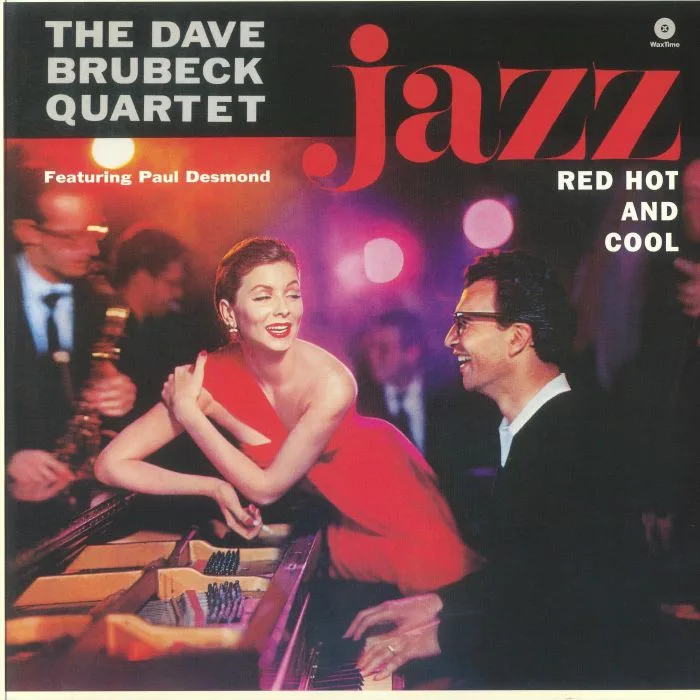 Лицевая сторона обложки — The DAVE BRUBECK QUARTET — Jazz: Red Hot & Cool (reissue)
