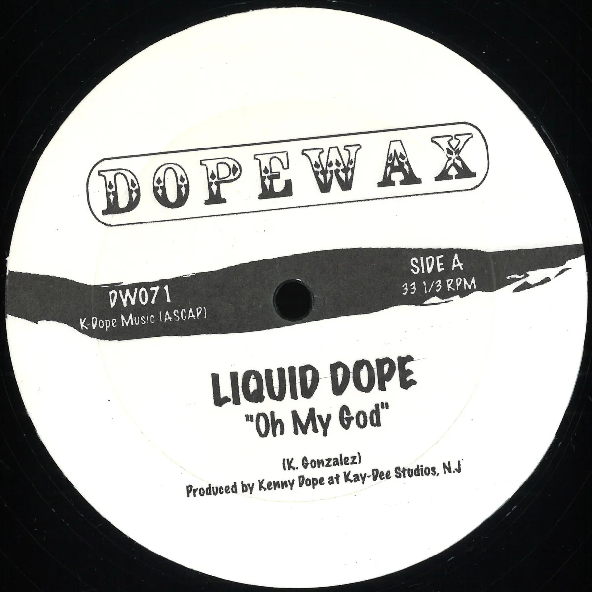 Front cover — Liquid Dope — Oh My God / Krash
