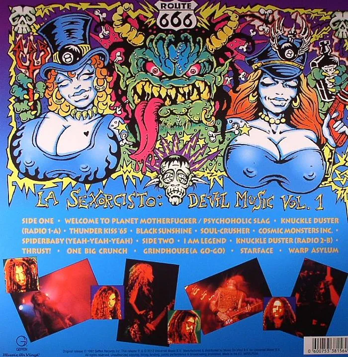 Back cover — WHITE ZOMBIE — La Sexorcisto: Devil Music Vol 1
