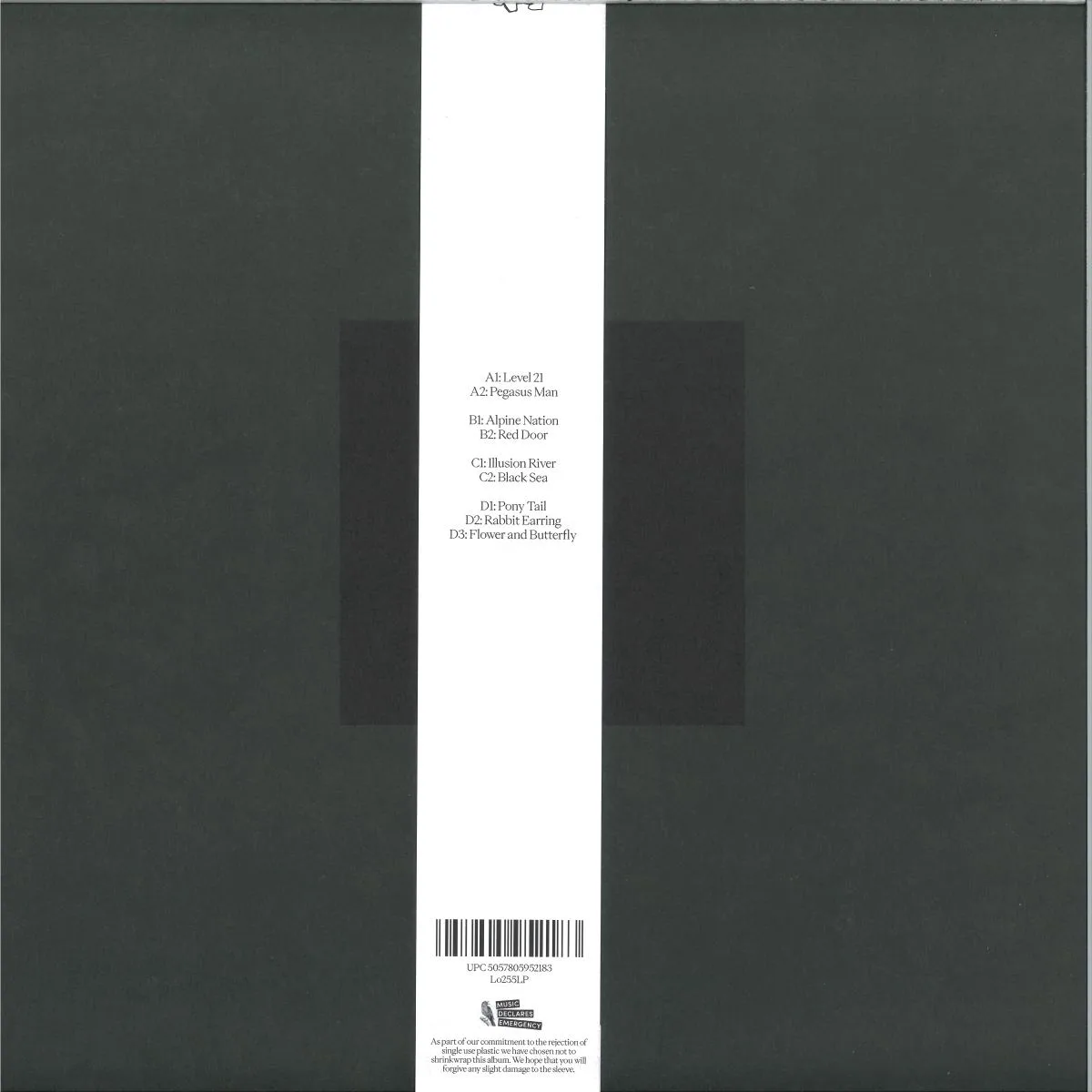 Обратная сторона обложки — Susumu Yokota — Will (Skintone Edition) LP 2x12"
