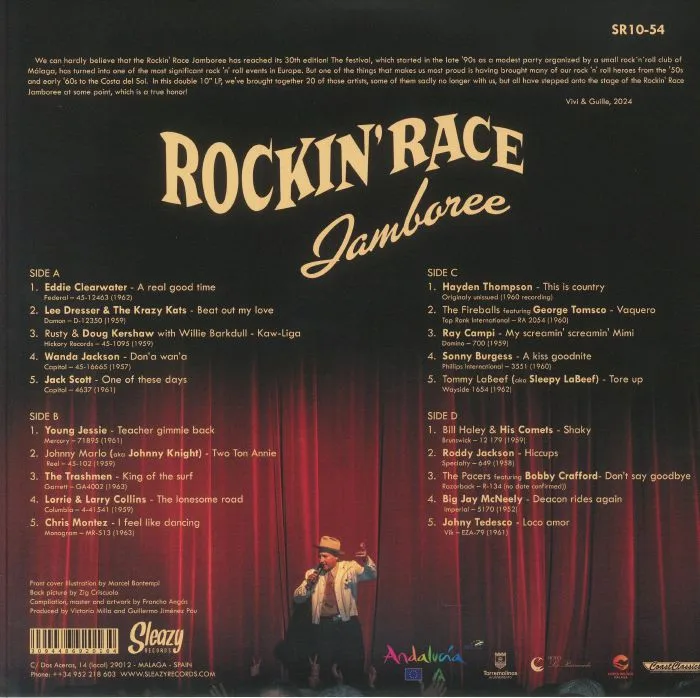 Обратная сторона обложки — Francho ANGAS / VARIOUS — Havin' A Good Time At The Rockin' Race Jamboree