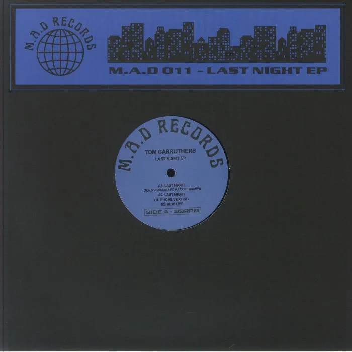 Front cover — Tom CARRUTHERS — Last Night EP