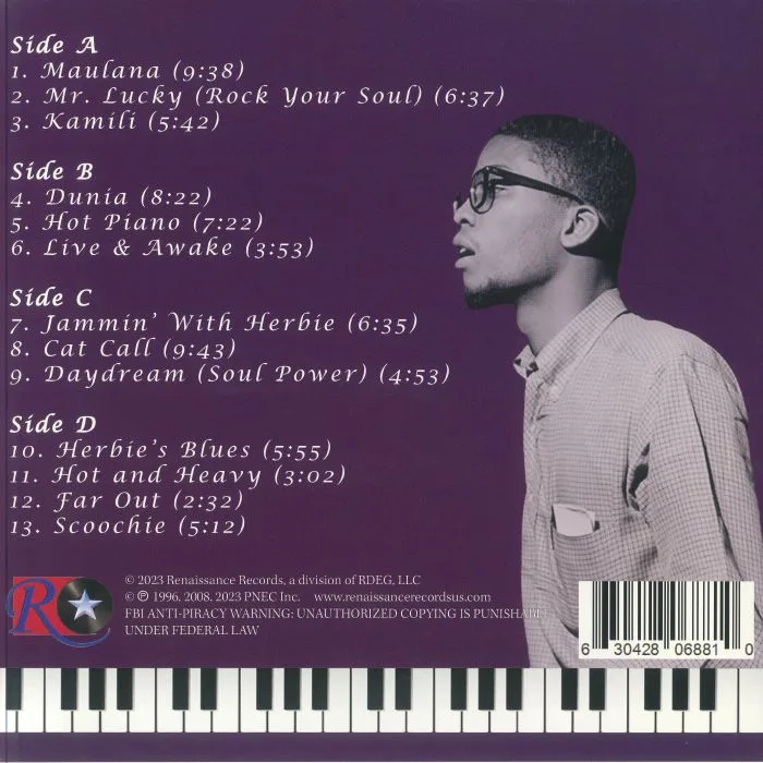 Back cover — Herbie HANCOCK — Jammin' With Herbie