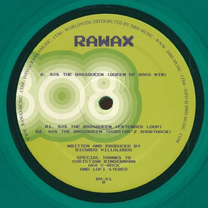 Обратная сторона обложки — Ricardo VILLALOBOS — 808 The Bassqueen (reissue)