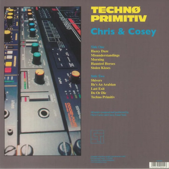 Back cover — CHRIS & COSEY — Techno Primitiv (remastered)