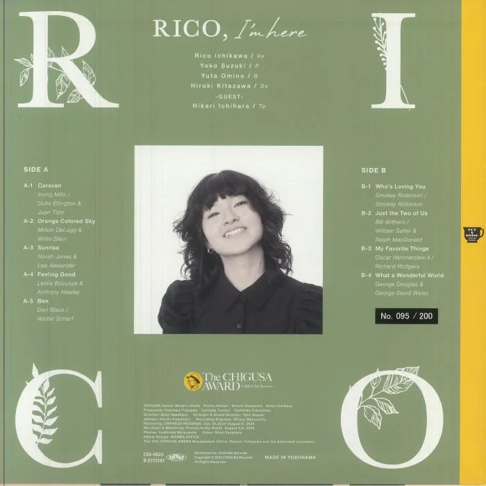 Обратная сторона обложки — Rico ICHIKAWA — Rico I'm Here