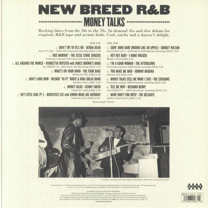 Back cover — VARIOUS — New Breed R&B: Money Talks