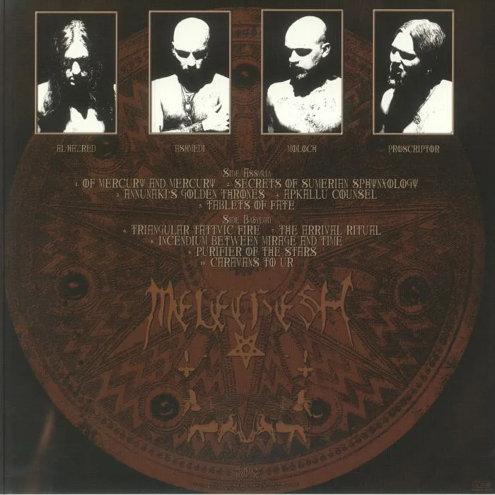 Back cover — MELECHESH — Sphynx (reissue)