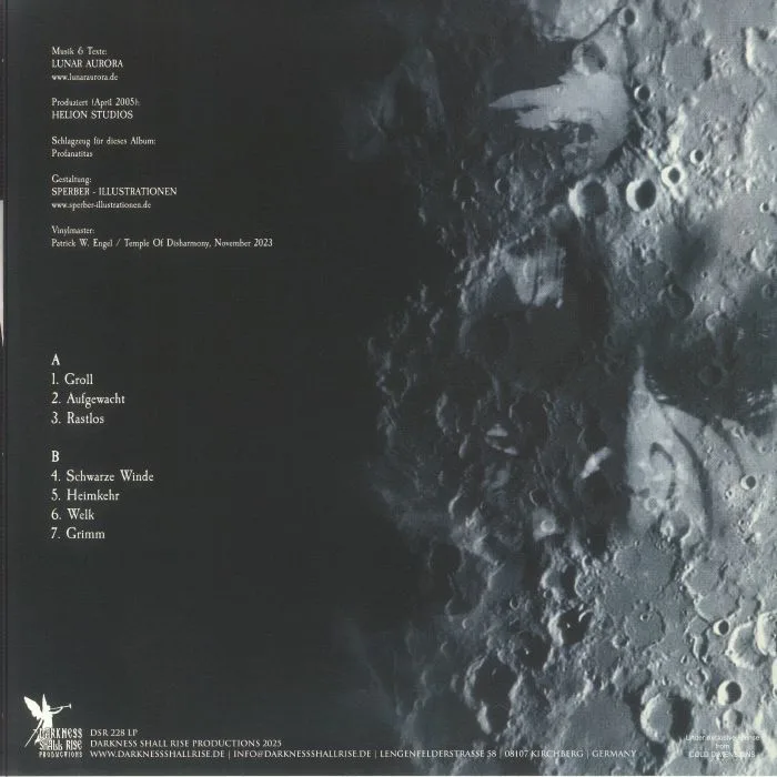 Обратная сторона обложки — LUNAR AURORA — Mond (reissue)