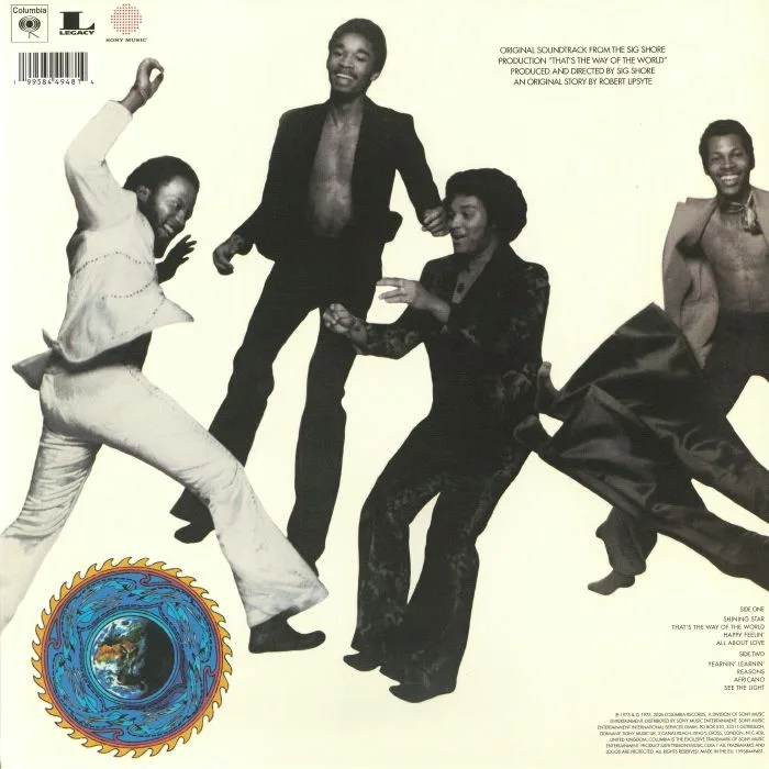 Back cover — EARTH WIND & FIRE — That's The Way Of The World (Soundtrack)