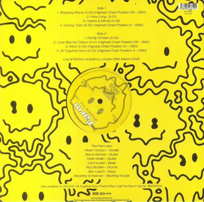 Back cover — The FARM — All Together Now