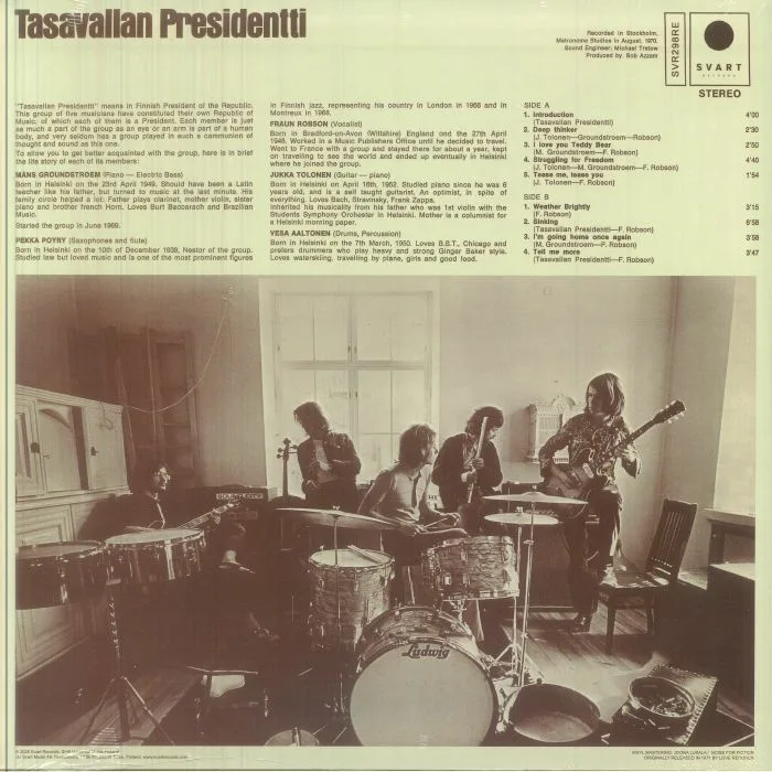 Back cover — TASAVALLAN PRESIDENTTI — II
