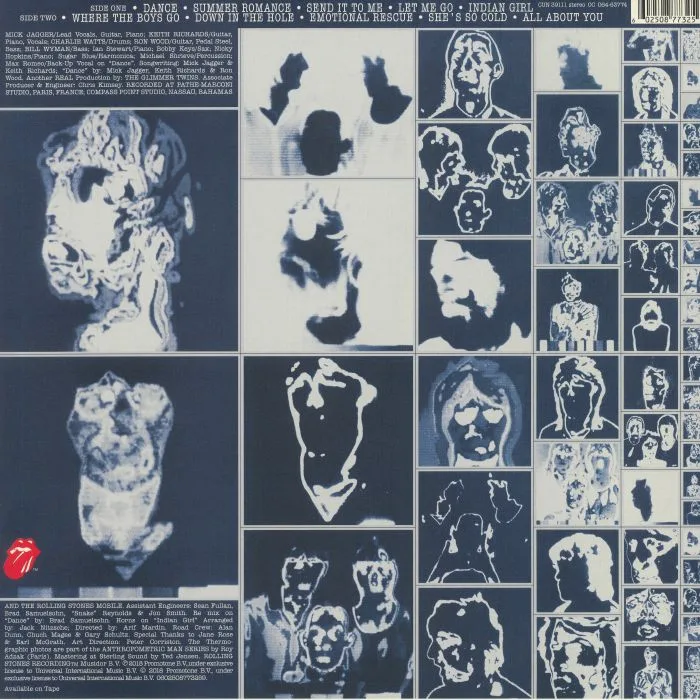 Обратная сторона обложки — The ROLLING STONES — Emotional Rescue (half speed remastered)