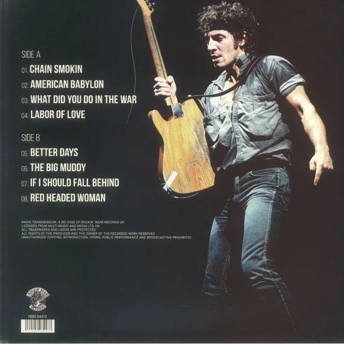 Обратная сторона обложки — Bruce SPRINGSTEEN — The Rock N' Roots Of Bruce Springsteen