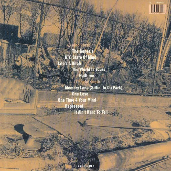Обратная сторона обложки — NAS — Illmatic