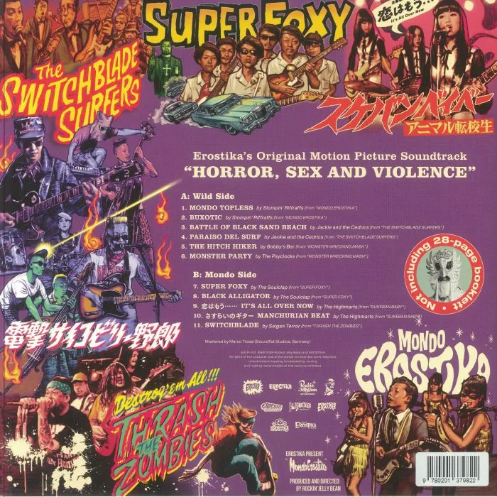Back cover — VARIOUS — Horror Sex & Violence (Soundtrack)