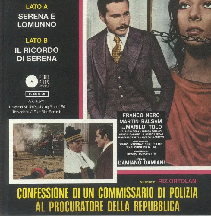 Обратная сторона обложки — Riz ORTOLANI — Confessione Di Un Commissario Di Polizia Al Procuratore Della Repubblica