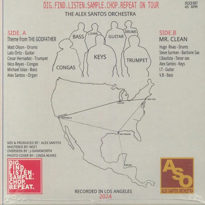 Обратная сторона обложки — ALEX SANTOS ORCHESTRA — The Alex Santos Orchestra On Tour