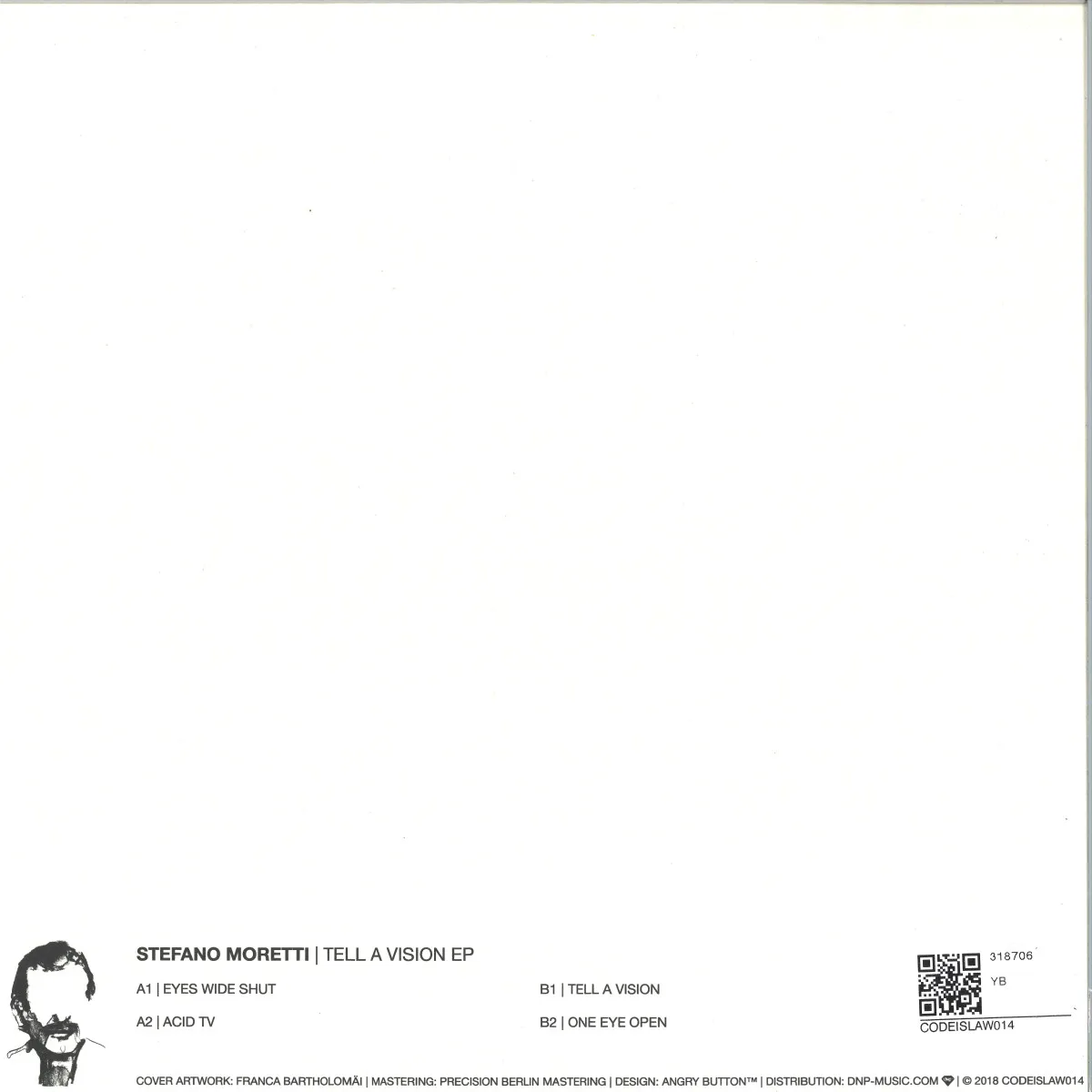Back cover — Stefano Moretti — Tell A Vision EP