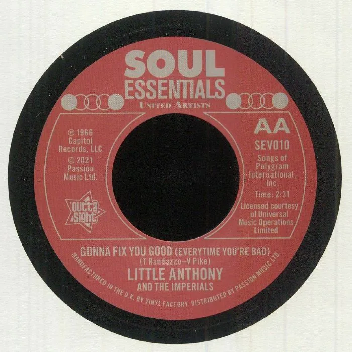 Back cover — LITTLE ANTHONY & THE IMPERIALS — Better Use Your Head