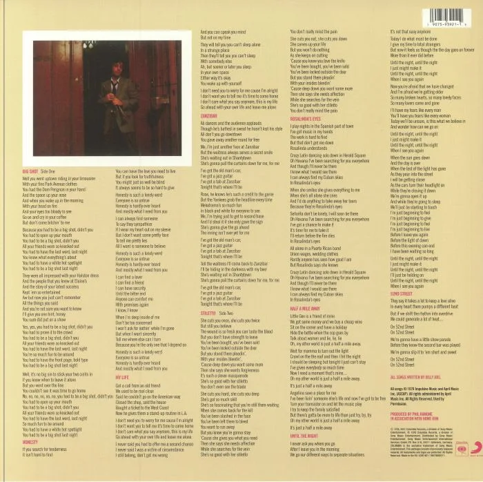 Back cover — Billy JOEL — 52nd Street (reissue)