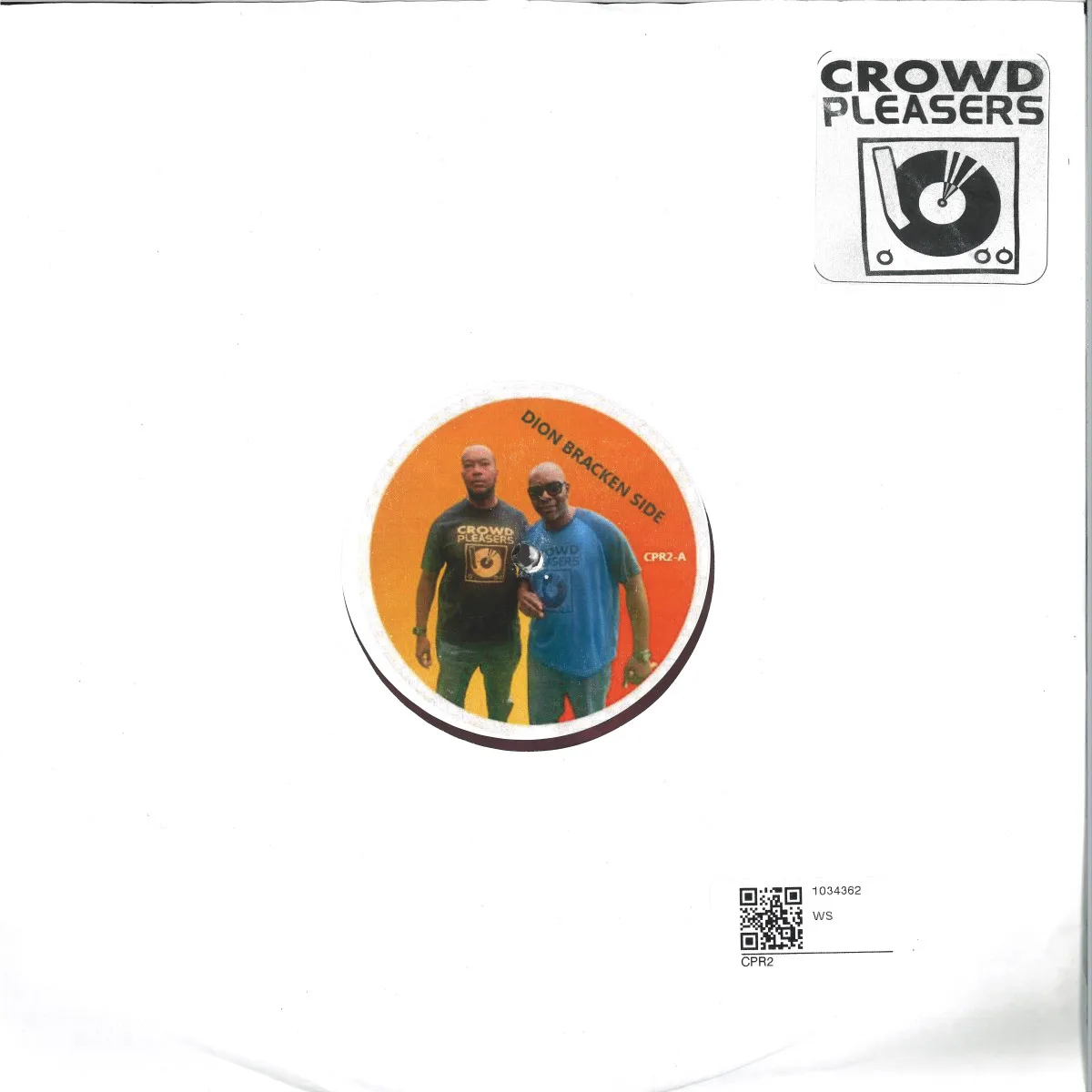 Обратная сторона обложки — Dion Bracken&Lloyd Dev — Crowdpleasers EP