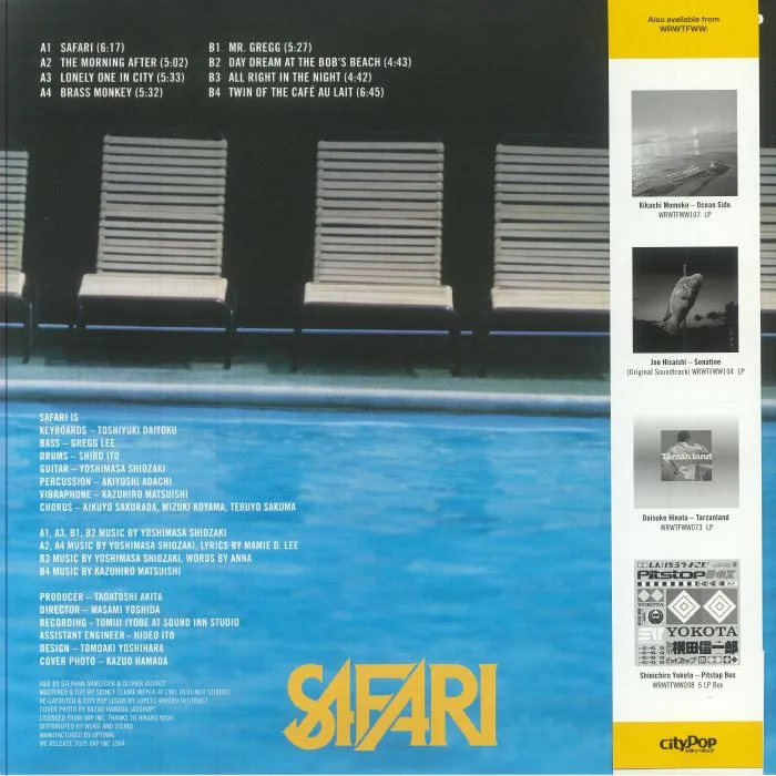 Обратная сторона обложки — SAFARI — Safari (remastered)