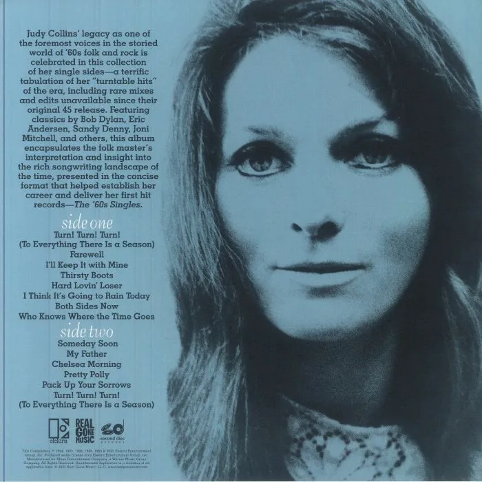 Back cover — Judy COLLINS — The '60s Singles