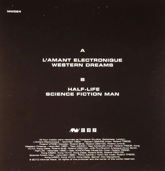 Back cover — Martin LLOYD — L'Amant Electronique