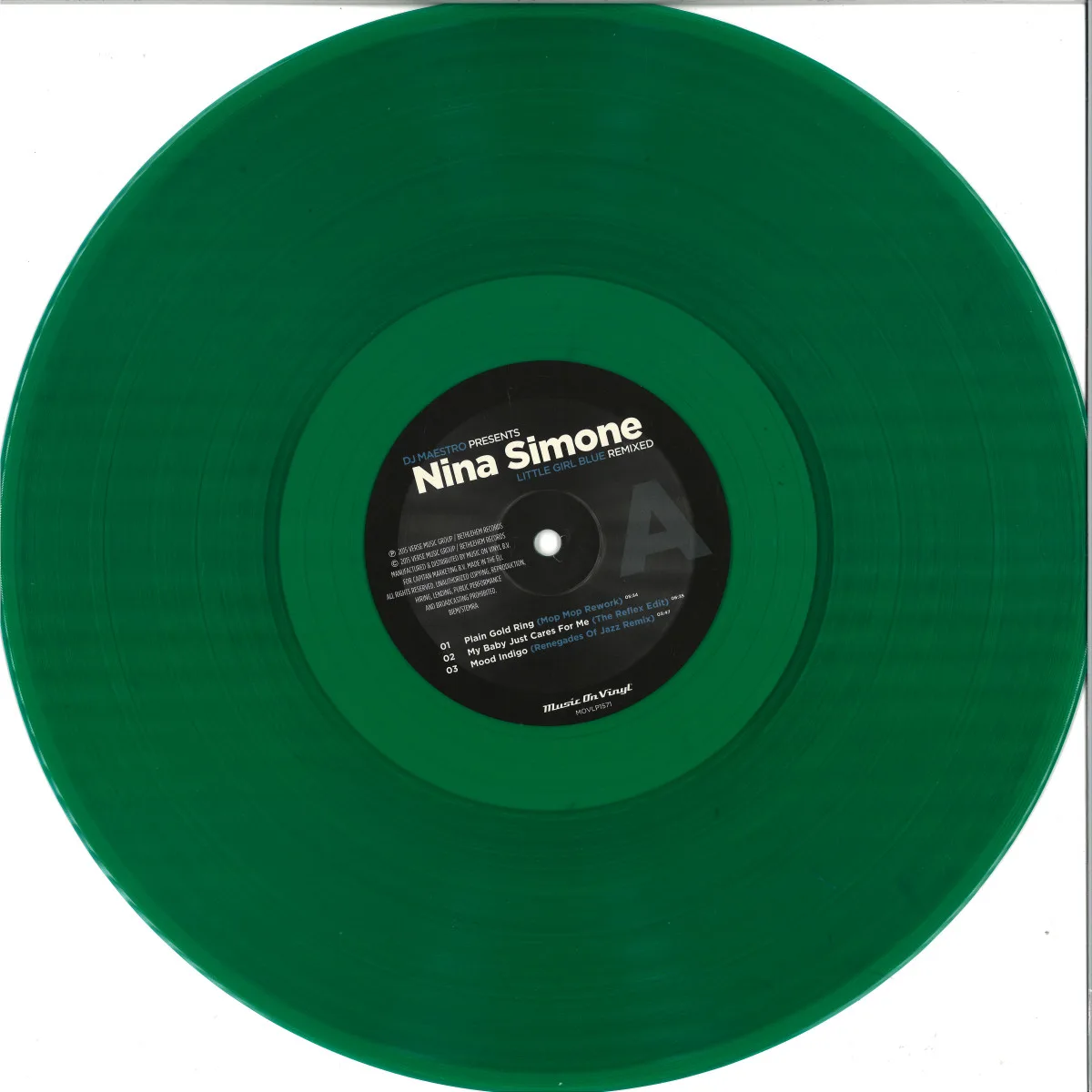 Nina SimoneandDj Maestro — Little Girl Blue Remixed LP 2x12"