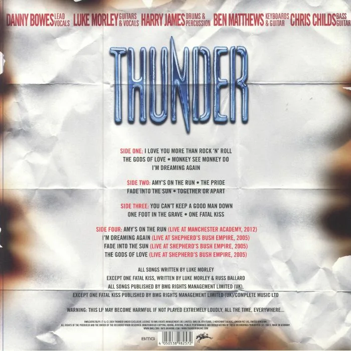 Обратная сторона обложки — THUNDER — The Magnificent Seventh (Expanded Edition)