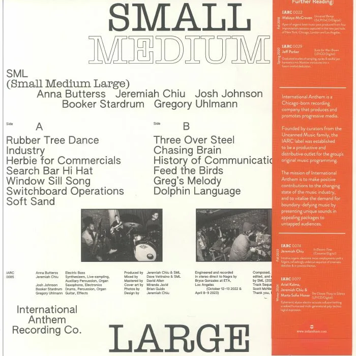 Обратная сторона обложки — SML — Small Medium Large