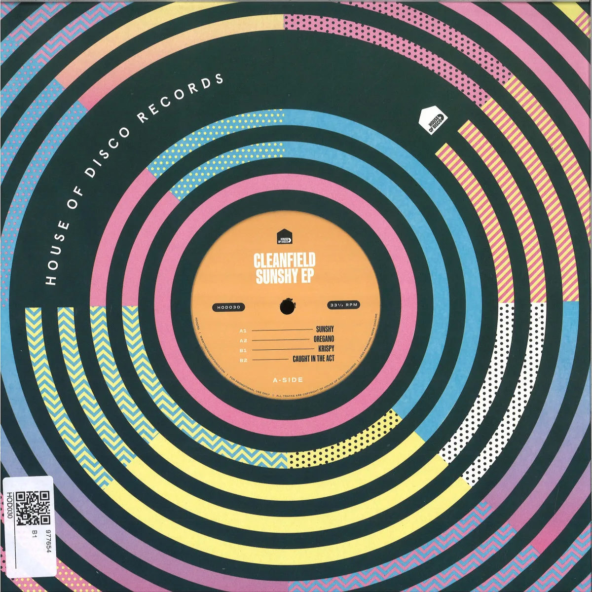 Back cover — Cleanfield — Sunshy EP