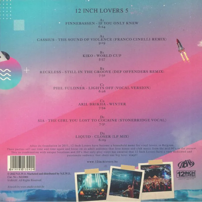 Back cover — Various — 12 INCH LOVERS 5 LP (2s12")
