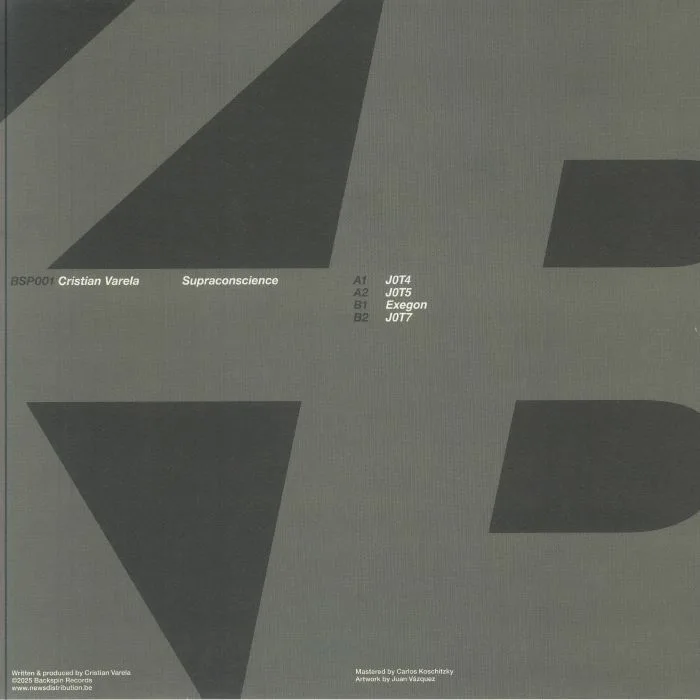 Back cover — Cristian VARELA — Supraconscience (B-STOCK)