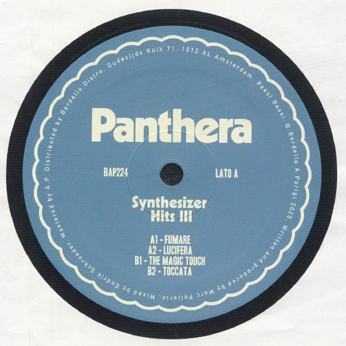 Лицевая сторона обложки — PANTHERA — Synthesizer Hits III