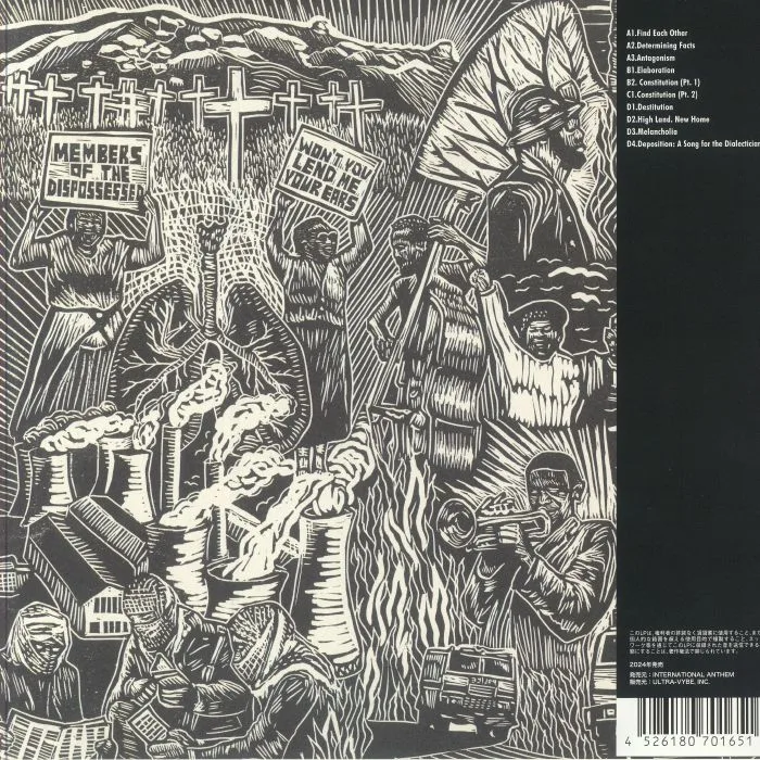 Back cover — Asher GAMEDZE & THE BLACK LUNGS — Constitution (Japanese Edition)