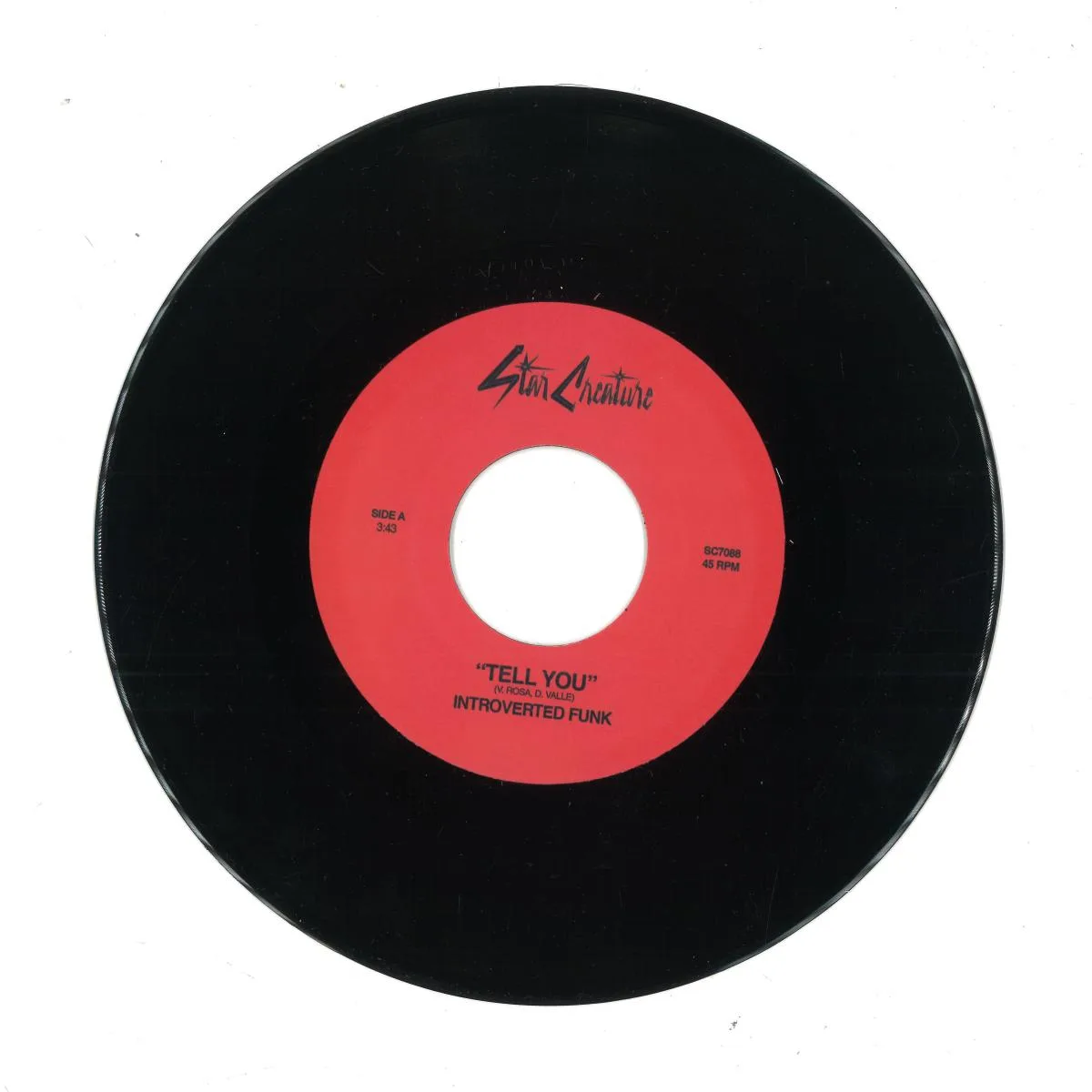Лицевая сторона обложки — Introverted Funk — Tell You / Fan Out 7"