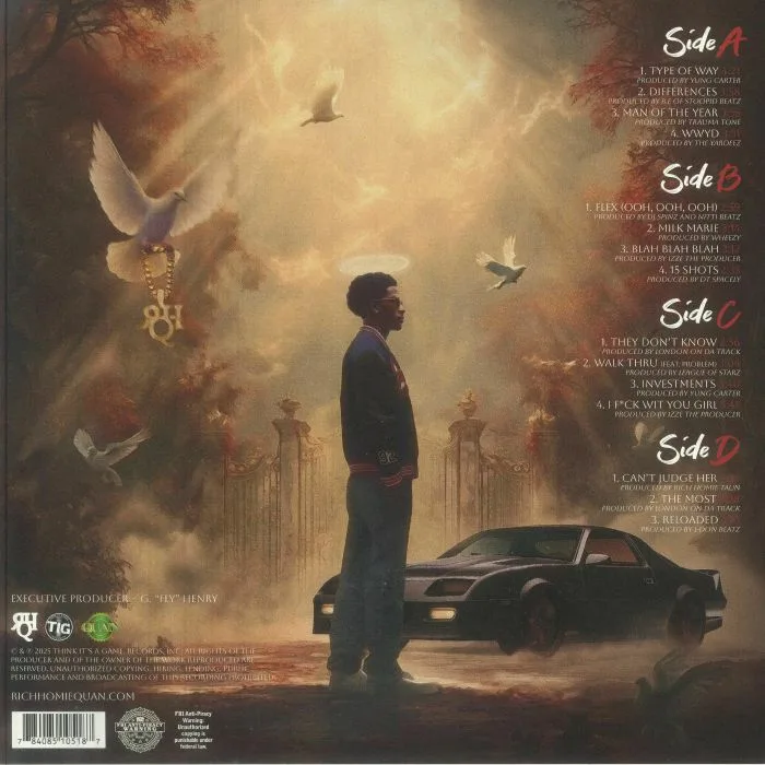 Back cover — RICH HOMIE QUAN — Legacy Of Hits (B-STOCK)