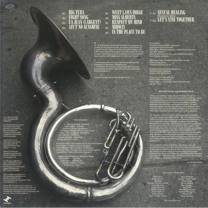 Обратная сторона обложки — The HOT 8 BRASS BAND — Big Tuba