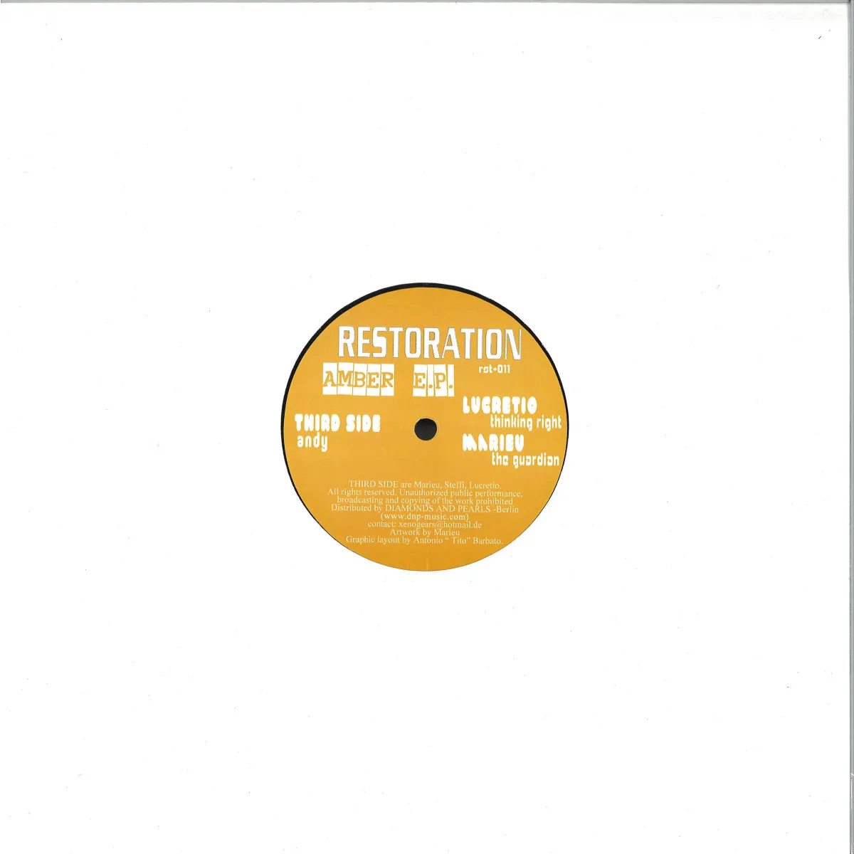 Back cover — Third Side/Lucretio/Marieu — Amber Ep