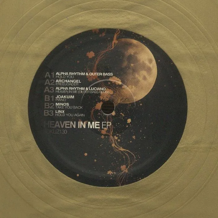 Back cover — ALPHA RHYTHM / OUTER BASS / ARCHANGEL / LUCIANO / JOAKUIM / MINOS / LINX — Heaven In Me EP