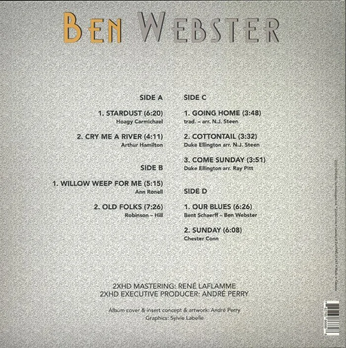 Обратная сторона обложки — Ben WEBSTER — Stardust (Deluxe Edition)