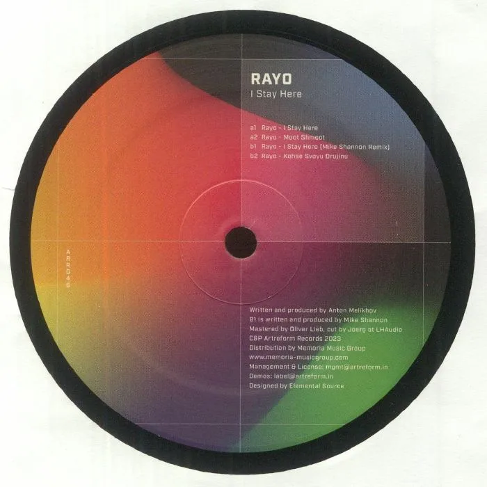 Back cover — RAYO — I Stay Here