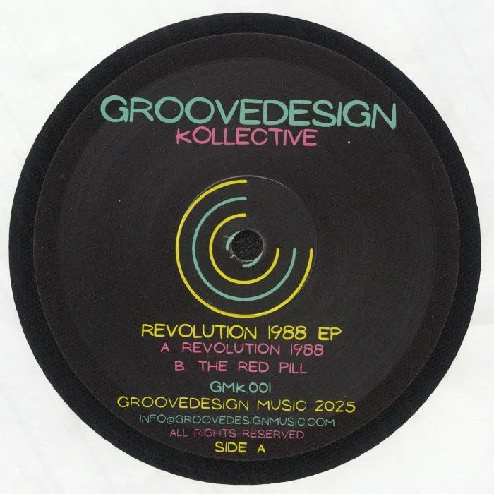 Лицевая сторона обложки — GROOVEDESIGN KOLLEKTIVE — Revolution 1988 EP
