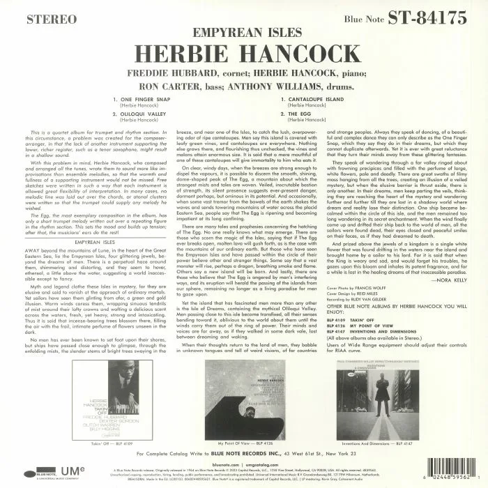 Back cover — Herbie HANCOCK — Empyrean Isles (Classic Vinyl Series) (remastered)