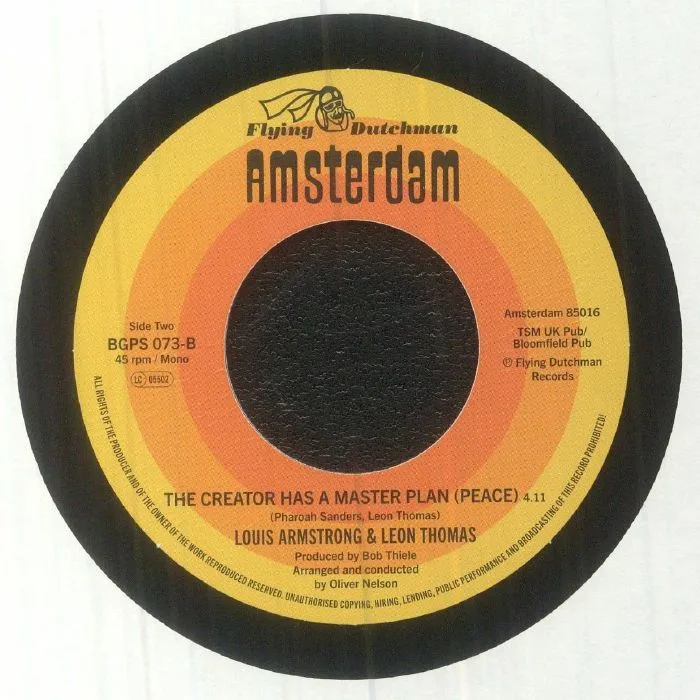 Back cover — Leon THOMAS / LOUIS ARMSTRONG — The Creator Has A Master Plan (Peace)