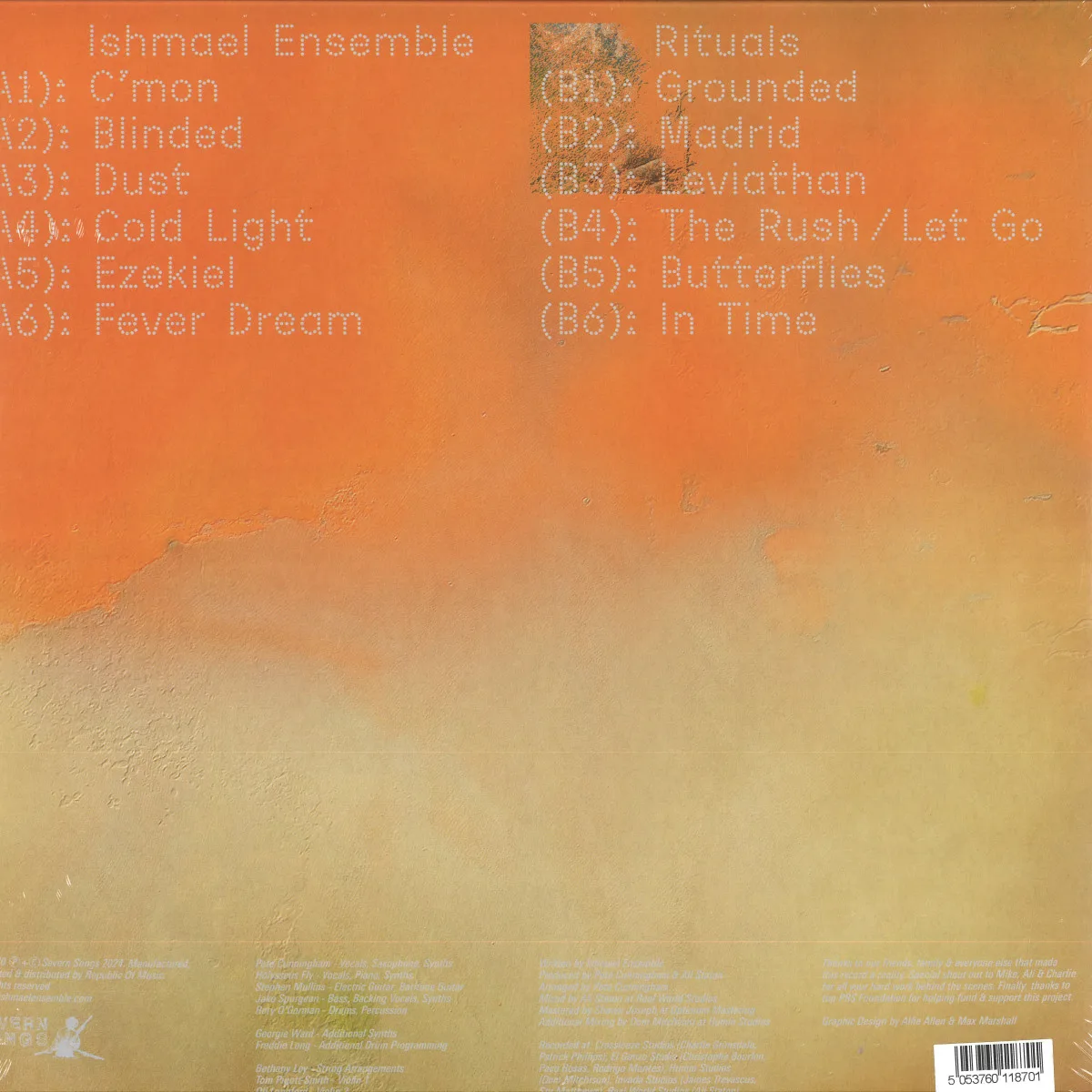 Обратная сторона обложки — Ishmael Ensemble — Rituals LP
